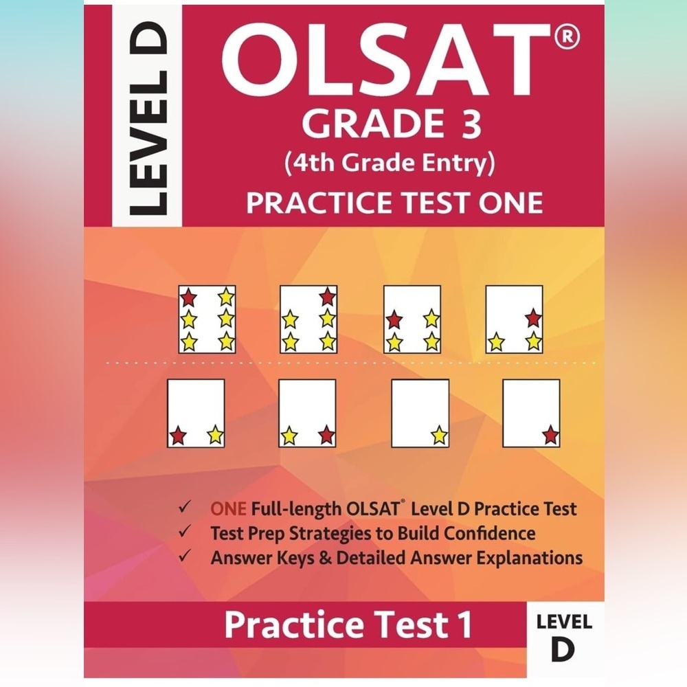 3 for $10 🐥Practice Test for the Olsat Grade 3 (4th Grade Entry) Level D: Gifted
